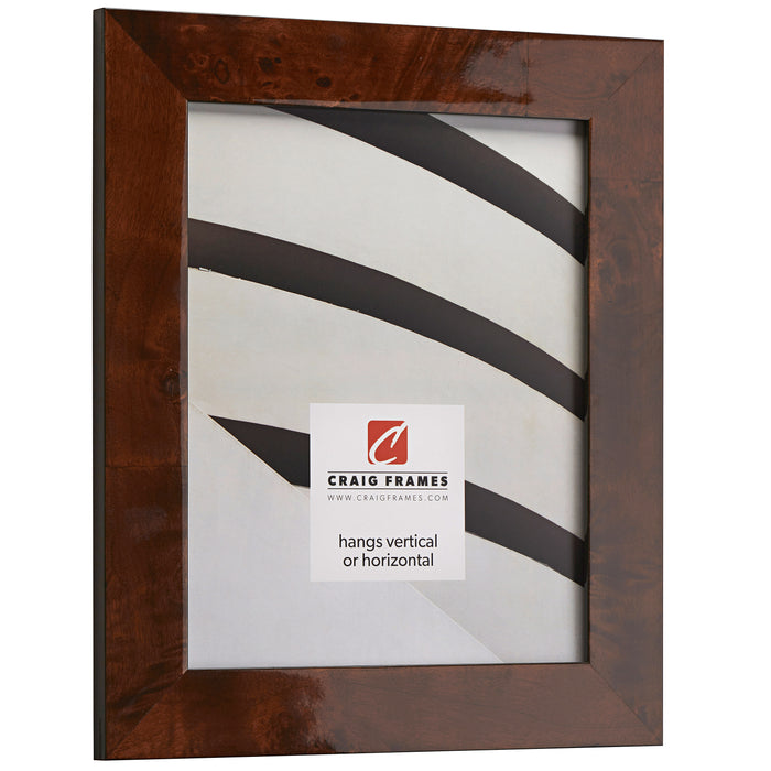 Innovations 1.5", Matted Glossy Walnut Brown Burl Picture Frame