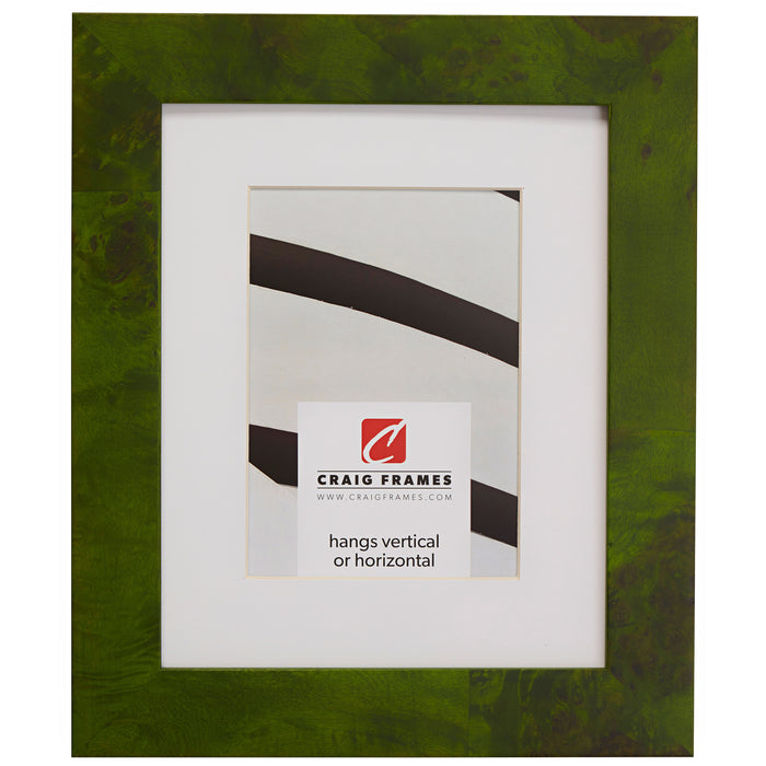 Innovations 1.5", Matted Green Burl Picture Frame