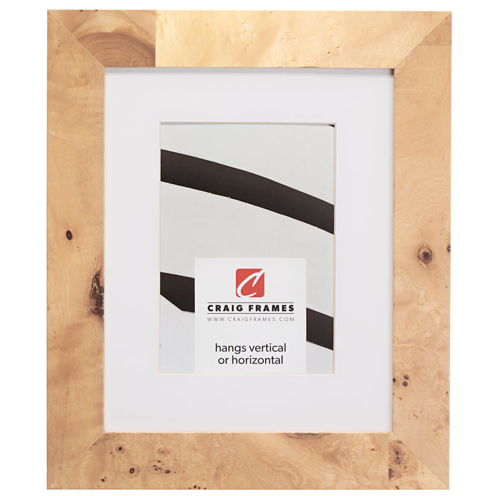 Innovations 1.5", Matted Natural Burl Picture Frame