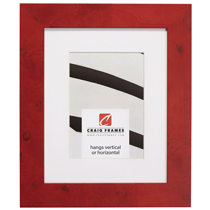 Innovations 1.5", Matted Red Burl Picture Frame