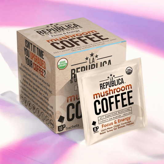 Instant 7 Mushroom Coffee Single Serving (10 pack) - La Republica