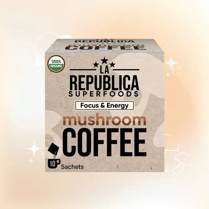 Instant 7 Mushroom Coffee Single Serving (10 pack) - La Republica