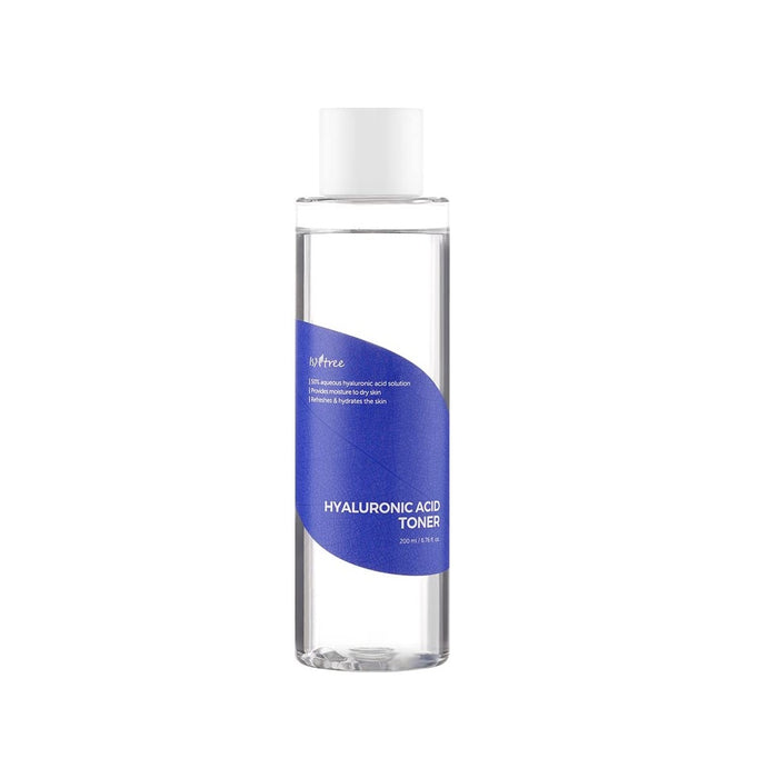 ISNTREE Hyaluronic Acid Toner is a deeply hydrating facial toner that utilizes multiple forms of Hyaluronic Acid to provide lasting moisture and enhance skin hydration. Enriched with Aloe Barbadensis Leaf Extract and Beta-Glucan, it soothes and calms the skin while Betula Alba Juice provides vital nutrients. Ideal for all skin types, this toner effectively preps the skin to absorb subsequent skincare products, leaving the skin plump, moisturized, and ready for the next step in your skincare rout
