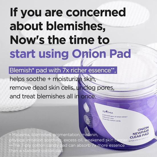 [ISNTREE] Onion Newpair Clear Pad 250ml 60EA - Ballagrio