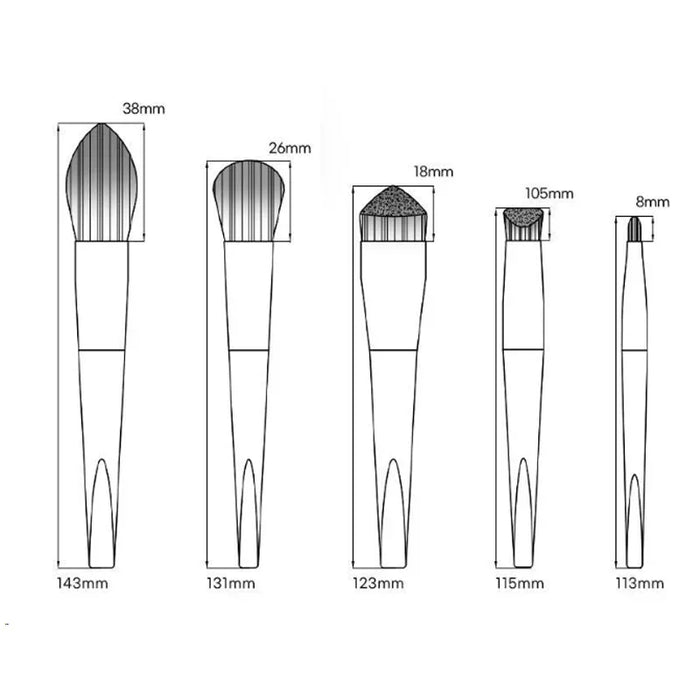 [JUNGSAEMMOOL] Master Class Face Brush Portable Kit - Ballagrio