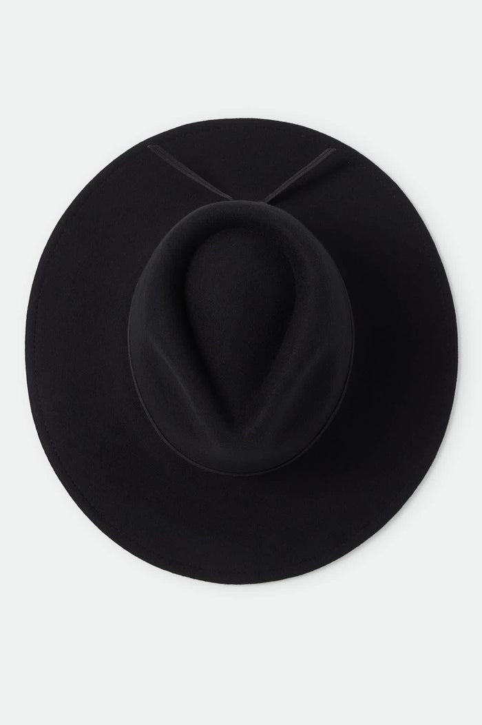 Women's Juniper Packable Hat in the color Black - Additional Laydown image