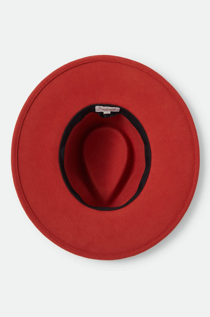 Women's Juniper Packable Hat in the color Red Earth - Additional Laydown image