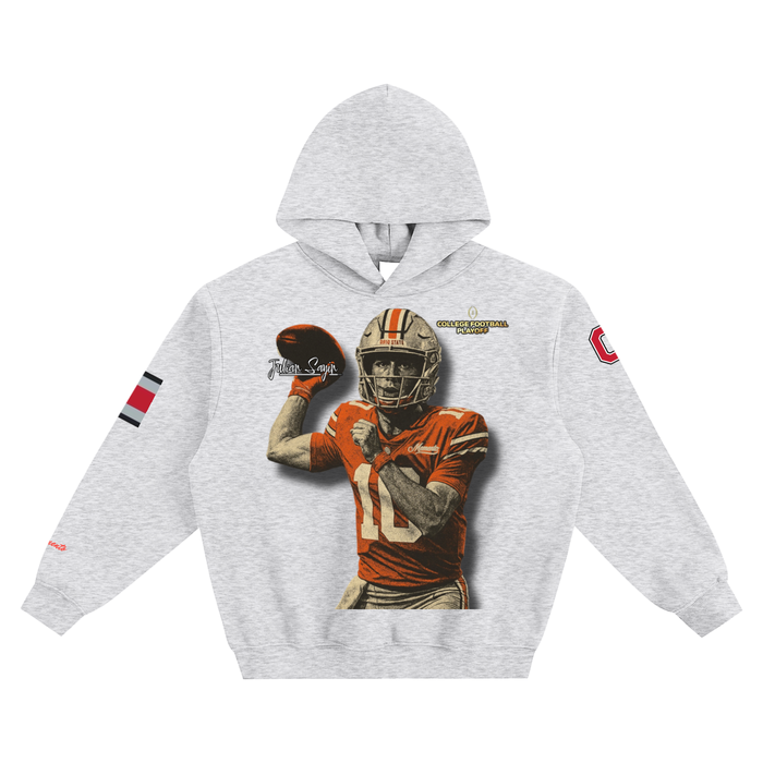 Just Sayin…Fleeced Boxy Hoodie - Memento Mori Clothing