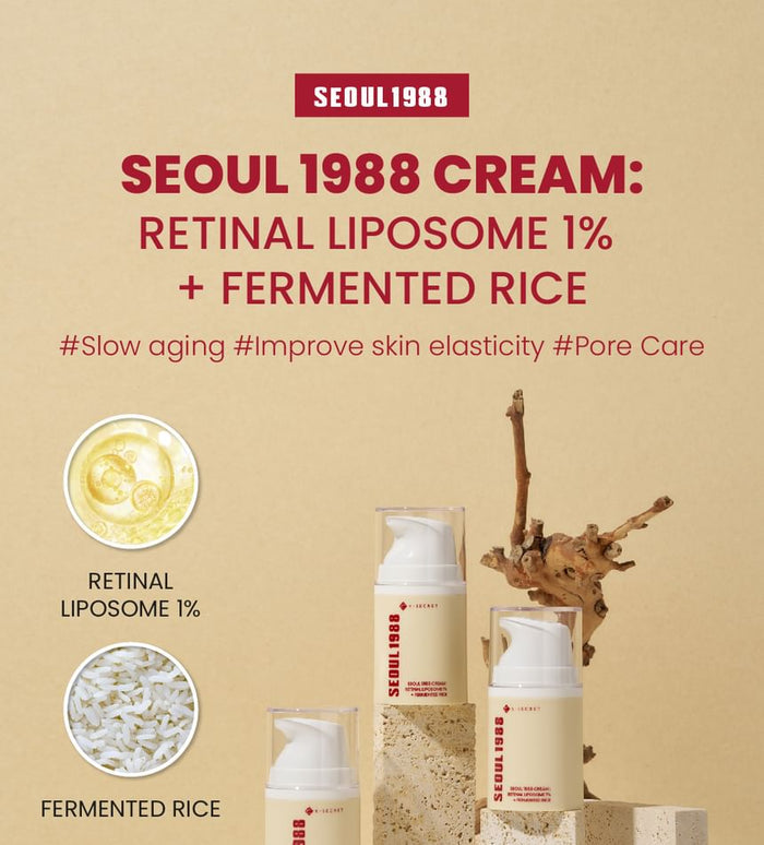 K-Secert Seoul1988 Cream Retinal Liposome 1% + Fermented Rice 50Ml