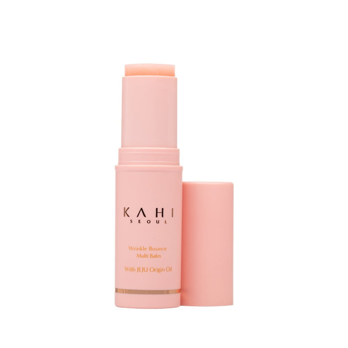 KAHI Wrinkle Bounce Multi Balm is a versatile skincare balm designed to hydrate, smooth, and reduce the appearance of fine lines and wrinkles. Formulated with nourishing ingredients like Sunflower Seed Oil, Shea Butter, and Sweet Almond Oil, it deeply moisturizes the skin while adding a youthful glow. The balm is enriched with Hydrolyzed Collagen and Adenosine to improve skin elasticity and firmness, while plant extracts like Turmeric Root and Fig Fruit provide antioxidant benefits. Ideal for on