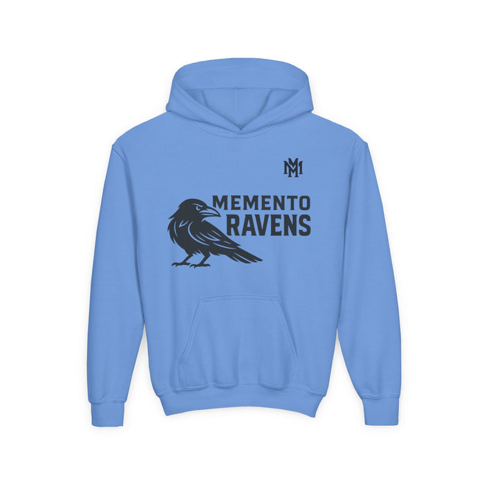 Kids Memento Ravens Hoodie — Youth Hooded Sweatshirt - Memento Mori Clothing