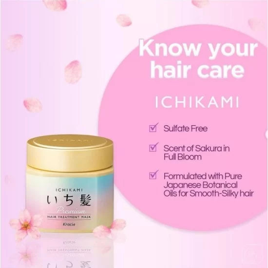 Kracie Ichikami Premium Hair Treatment Mask 200g