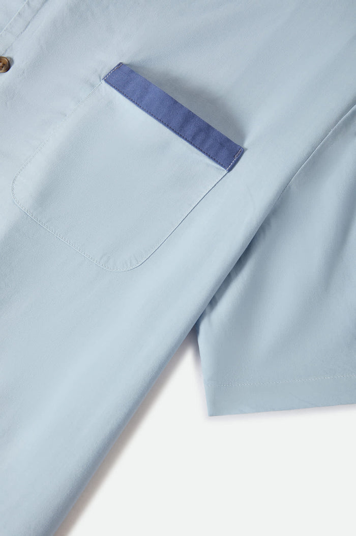 Men's Lafayette Short Sleeve Shirt in the color Blue Aura - Additional Laydown image