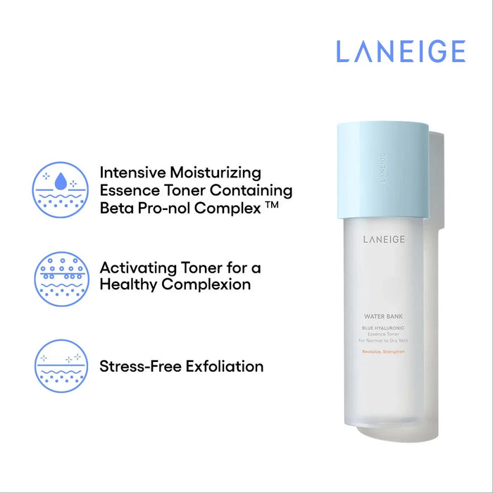 [LANEIGE] Water Bank Blue Hyaluronic Essence Toner for Normal to Dry Skin 160ml - Ballagrio
