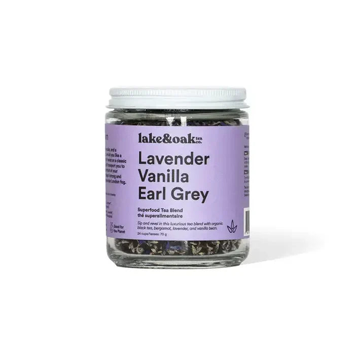 Lavender Vanilla Earl Grey – Superfood Tea Blend (70g) | Lake & Oak