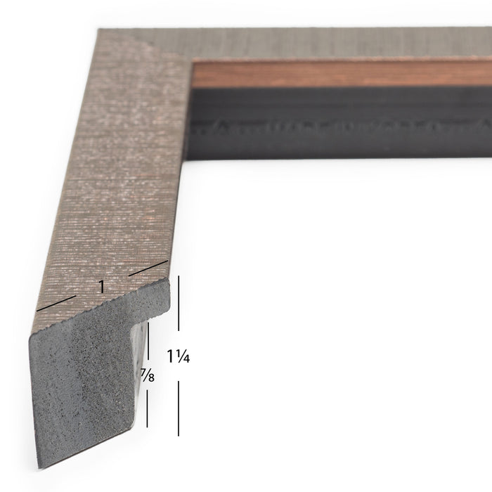 Linear 1", Aged Bronze Picture Frame