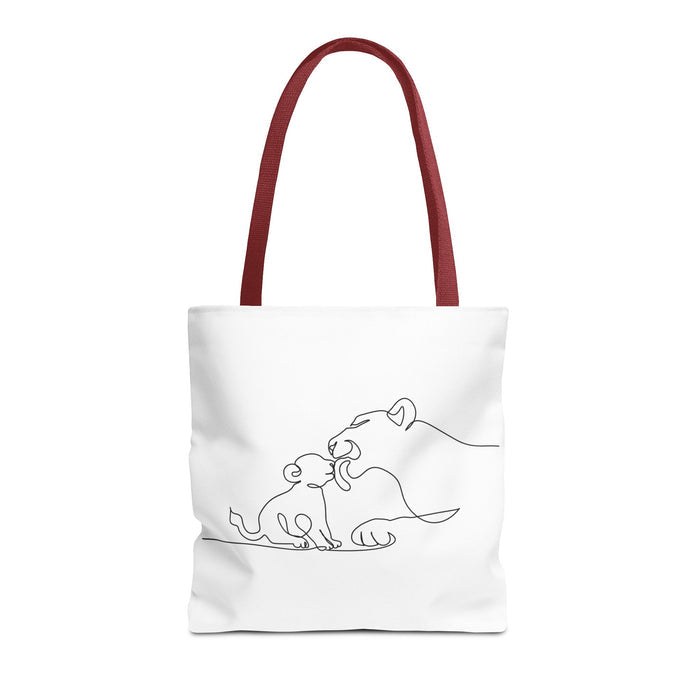 Lioness and Cub Tote Bag