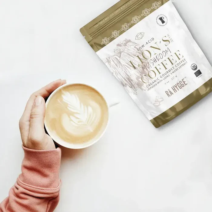 Lion's Mane Mushroom Coffee Espresso ground 227 g / 8 oz - Ra Hygge
