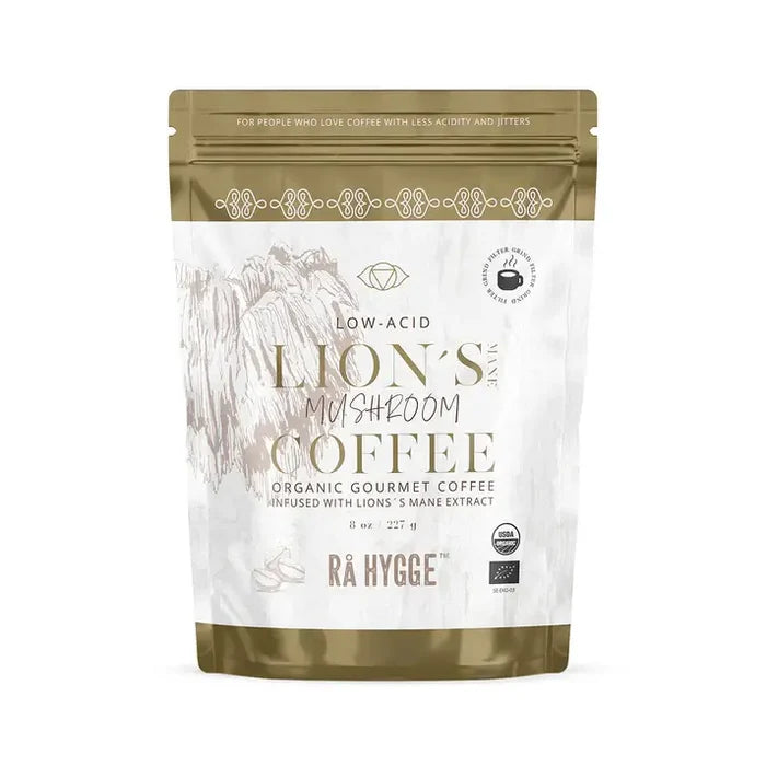 Lion's Mane Mushroom Coffee Filter ground 227 g / 8 oz - Ra Hygge