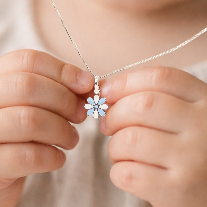 Little Blue Flower Pendant