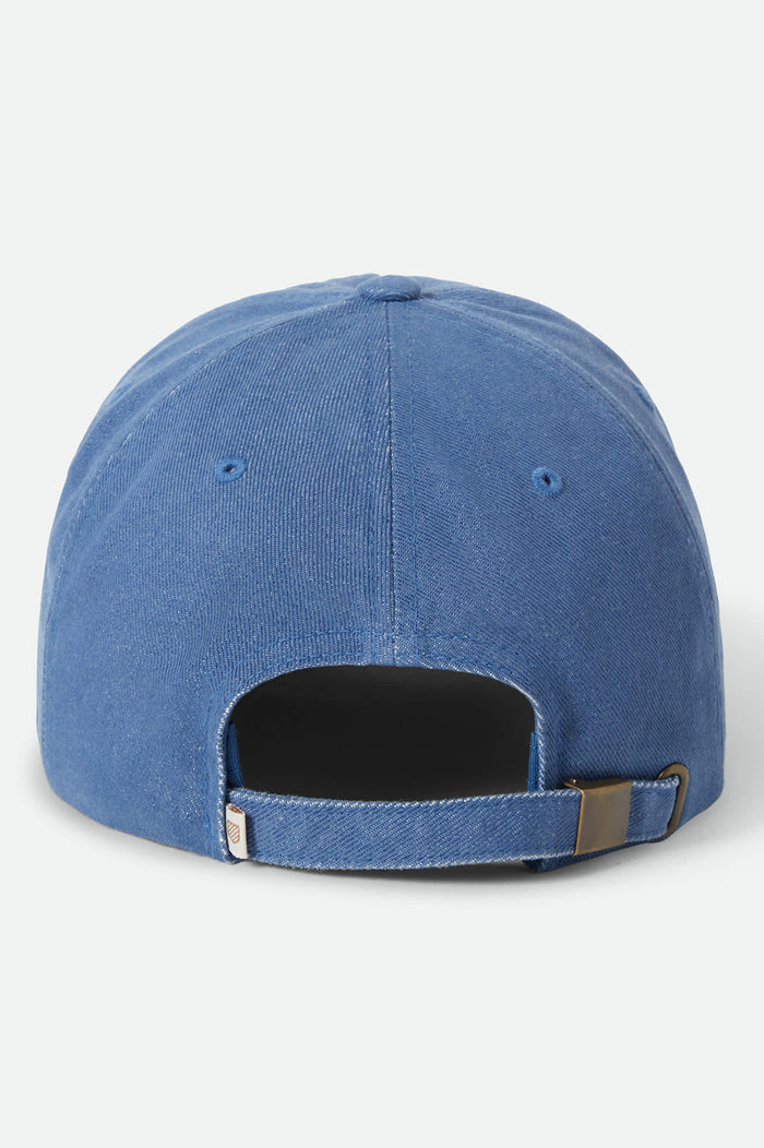 Lola Embroidered Adjustable Hat - Light Washed Denim