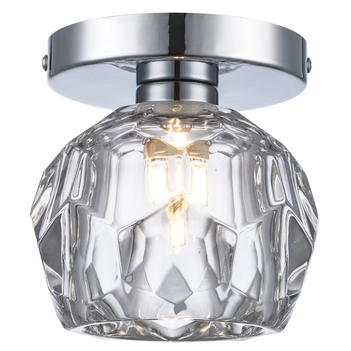 Lustre moderne Quaseem à 8 lumières, finition chrome poli