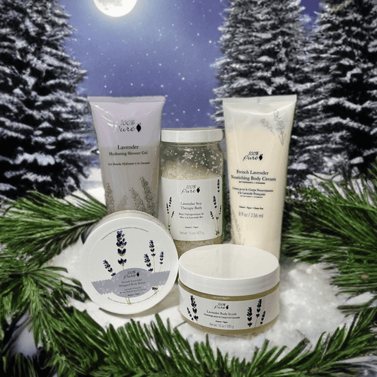 Luxury Lavender Skin + Bath Set – Soothing Lavender Gift Set