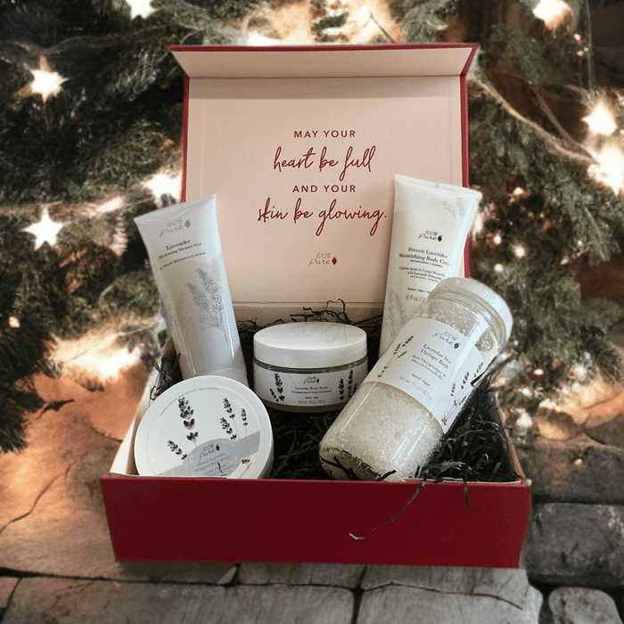 Luxury Lavender Skin + Bath Set – Soothing Lavender Gift Set