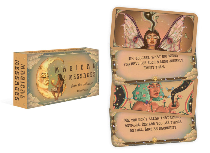 Magical Messages from the Universe card deck featuring divine artwork and empowering messages for daily inspiration.