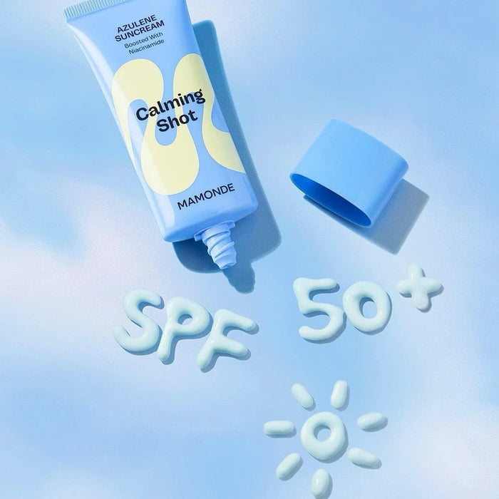 [Mamonde] Calming Shot Azulene Suncream SPF 50+ PA++++ 35ml - Ballagrio