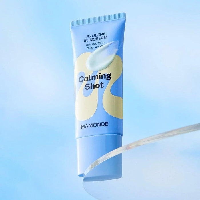 [Mamonde] Calming Shot Azulene Suncream SPF 50+ PA++++ 35ml - Ballagrio