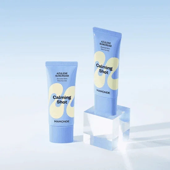 [Mamonde] Calming Shot Azulene Suncream SPF 50+ PA++++ 35ml - Ballagrio