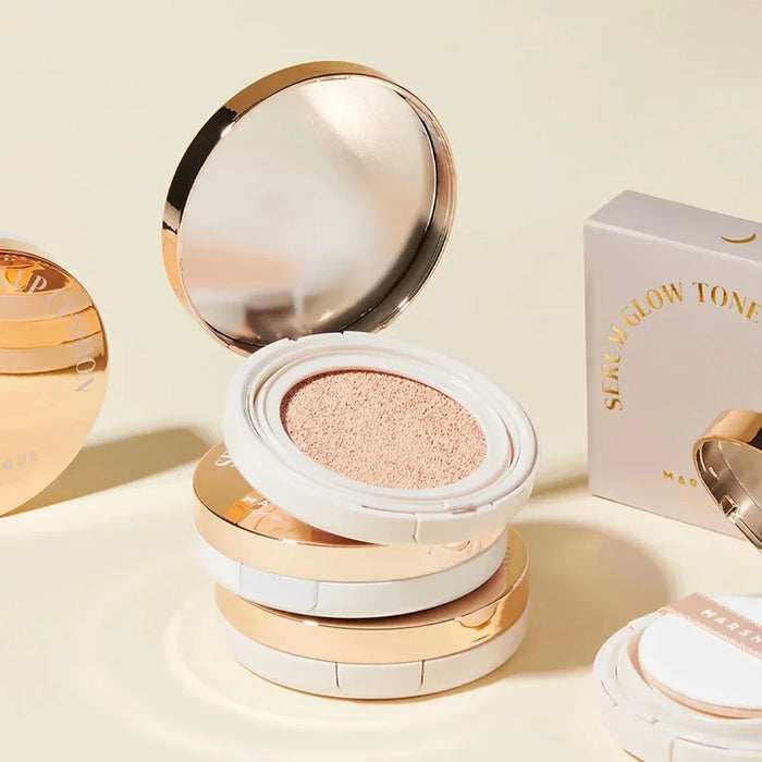 [MARSHIQUE] Serum Glow Tone Up Cushion SPF 50+ PA++++ 12g