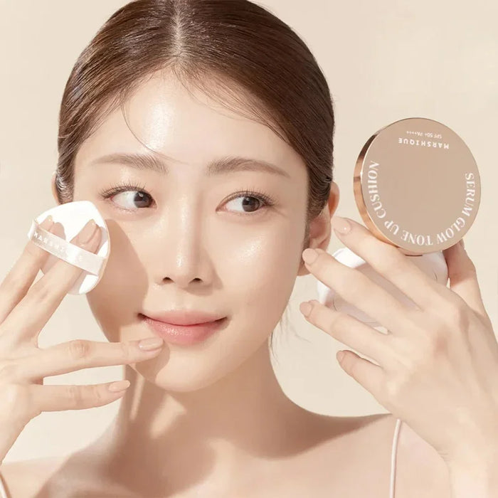 [MARSHIQUE] Serum Glow Tone Up Cushion SPF 50+ PA++++ 12g