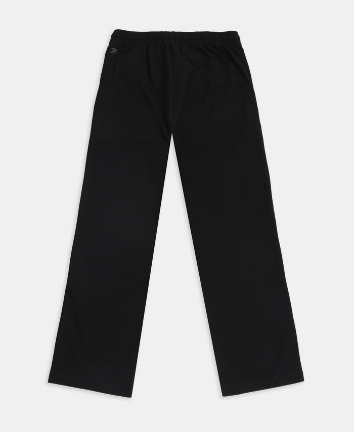 Marvel Avengers Boy's Super Combed Cotton Rich Graphic Printed Trackpants - Black