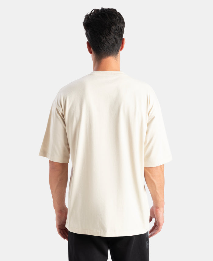 Marvel Avengers Super Combed Cotton Rich Graphic Printed Oversized T-Shirt - Almond Milk