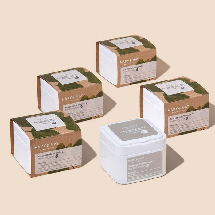 Mary & May Niacinamide Vitamin C Brightening Mask 400gm-30ea