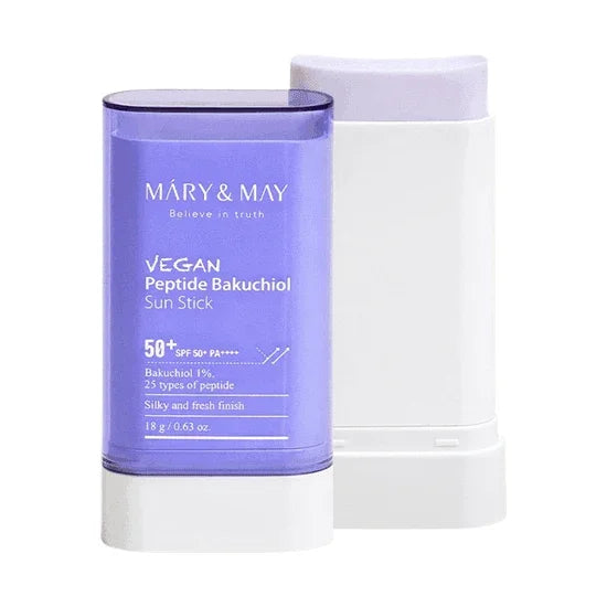 [Mary&May] Vegan Peptide Bakuchiol Sun Stick 50+ PA++++ 18g - Ballagrio