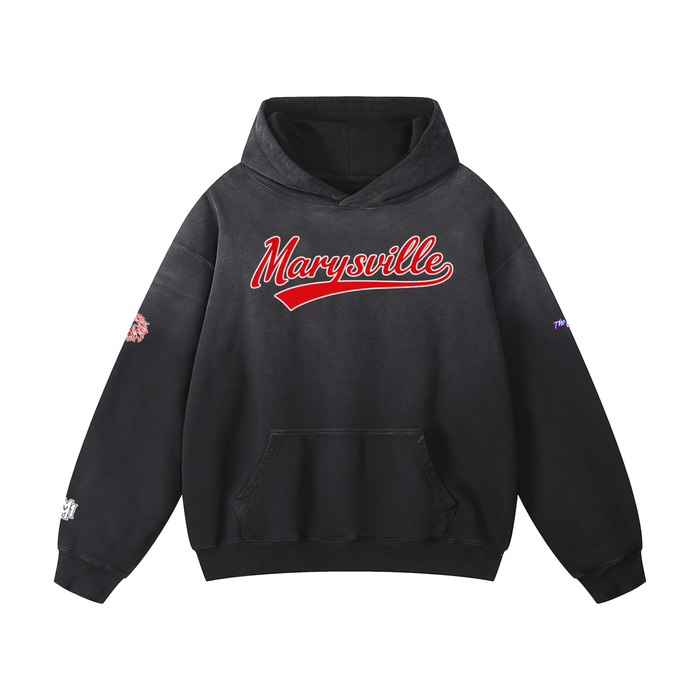 Marysville Heavyweight Sunfade Oversized Hoodie - Memento Mori Clothing