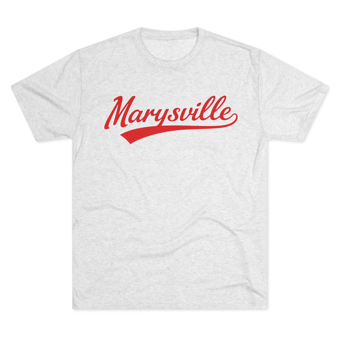 Marysville Vintage Script Tee — 'Marysville' Retro Baseball Style T-Shirt
