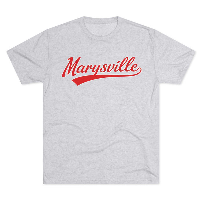 Marysville Vintage Script Tee — 'Marysville' Retro Baseball Style T-Shirt