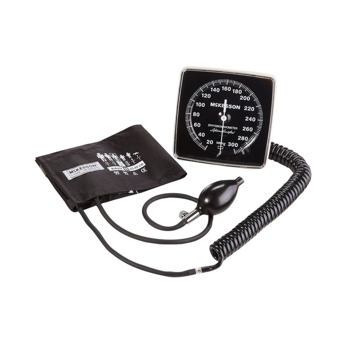 McKesson Aneroid Sphygmomanometer, Adult Cuff, Wall Mount - 01-750W-11ABKGM-Single - LL Medico