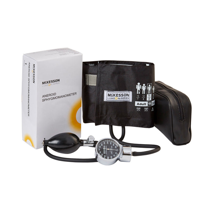 McKesson Aneroid Sphygmomanometer, Pocket, Adult Cuff - 01-700-11ABKGM-Box - LL Medico