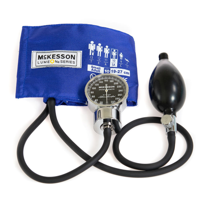 McKesson Aneroid Sphygmomanometer, Pocket, Small Adult Cuff - 01-700-10SARBGM-Box - LL Medico
