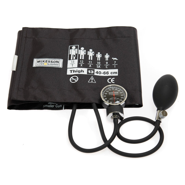 McKesson LUMEON Deluxe Aneroid Sphygmomanometer, Thigh Cuff, 40 - 66 cm - 01-720-13TBRGM-Case - LL Medico