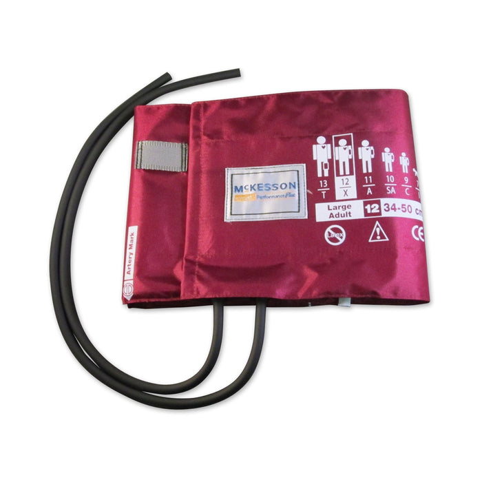 McKesson Reusable Blood Pressure Cuff, Large Adult, 34 to 50 cm - 01-845-12XBD-2GM-Box - LL Medico