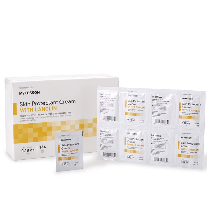 McKesson Skin Protectant Cream with Lanolin, Unscented - 4613-Box - LL Medico