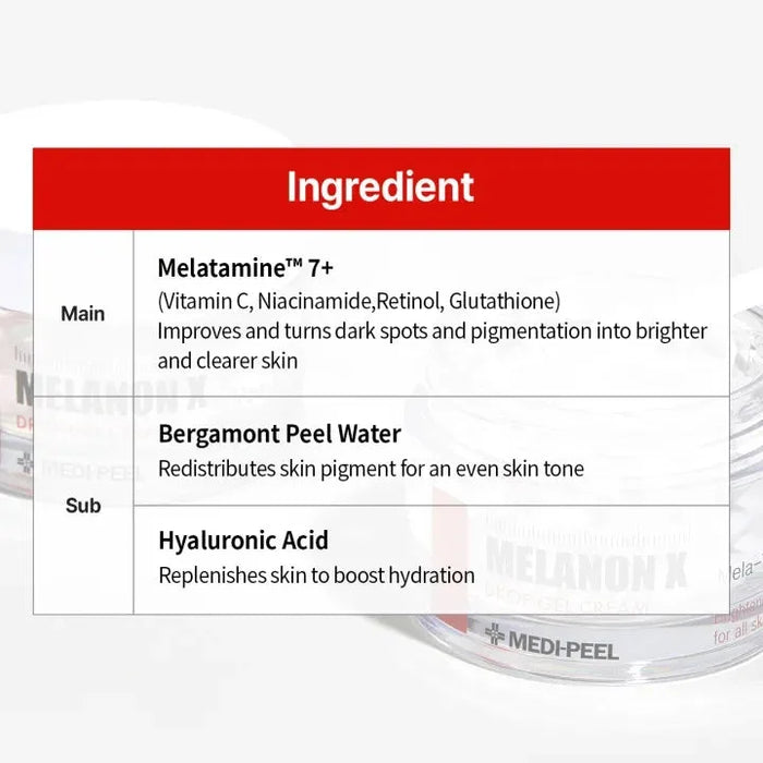 [MEDI-PEEL] Melanon X Drop Gel Cream 50g - Ballagrio
