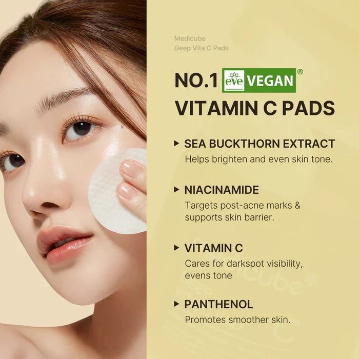 Medicube Deep Vita C Pads (70 pads) | GlamTouch UK