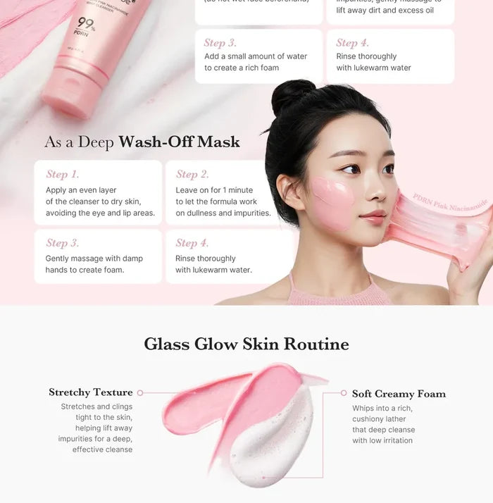 Medicube PDRN Pink Niacinamide Whip Cleanser 120g
